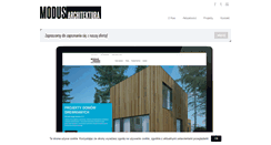 Desktop Screenshot of modus-architektura.pl