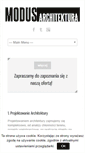 Mobile Screenshot of modus-architektura.pl